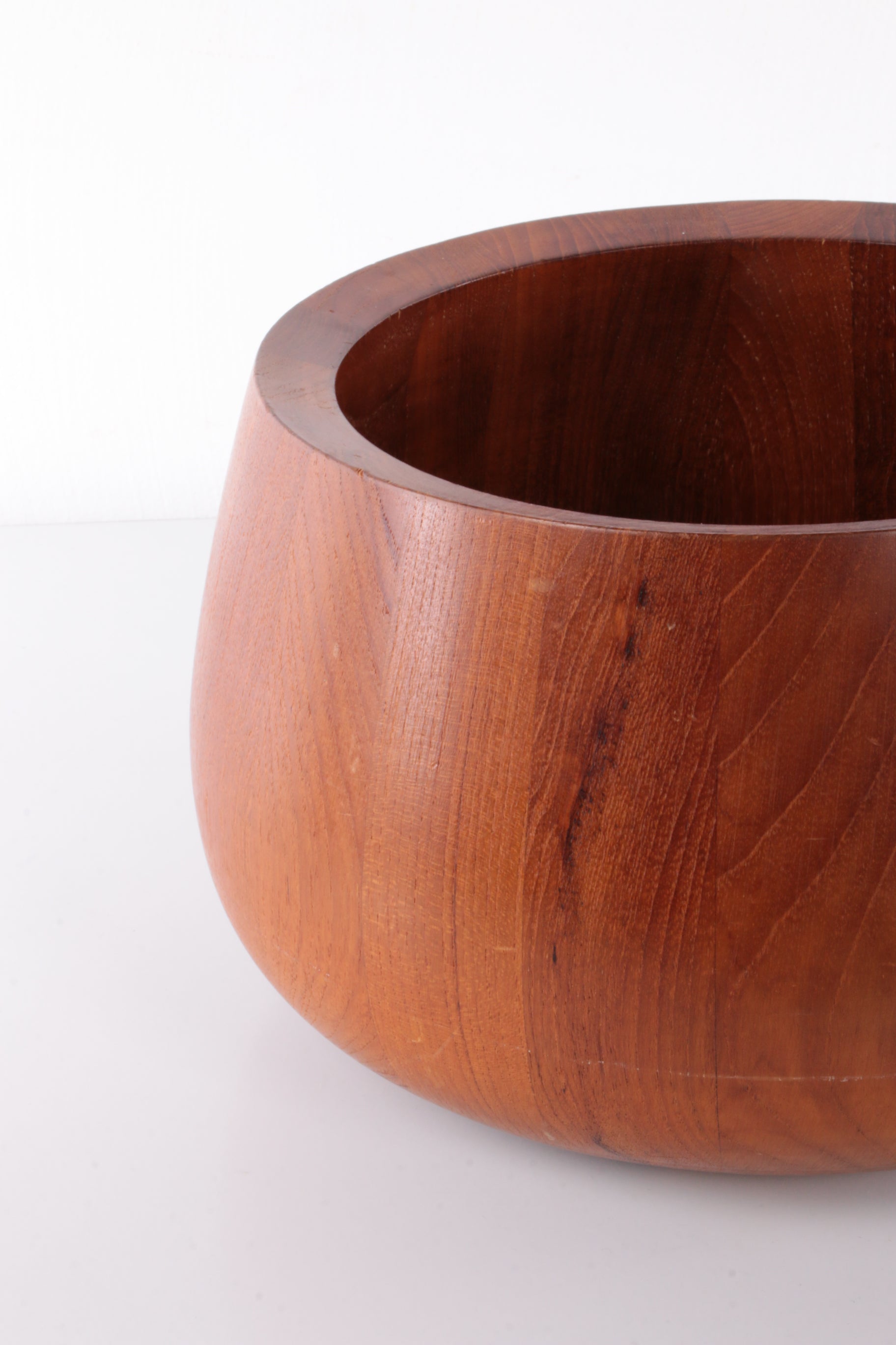 Jens Quistgaard Teak houten Bowl met sla couvert gemaakt door Dansk Design.