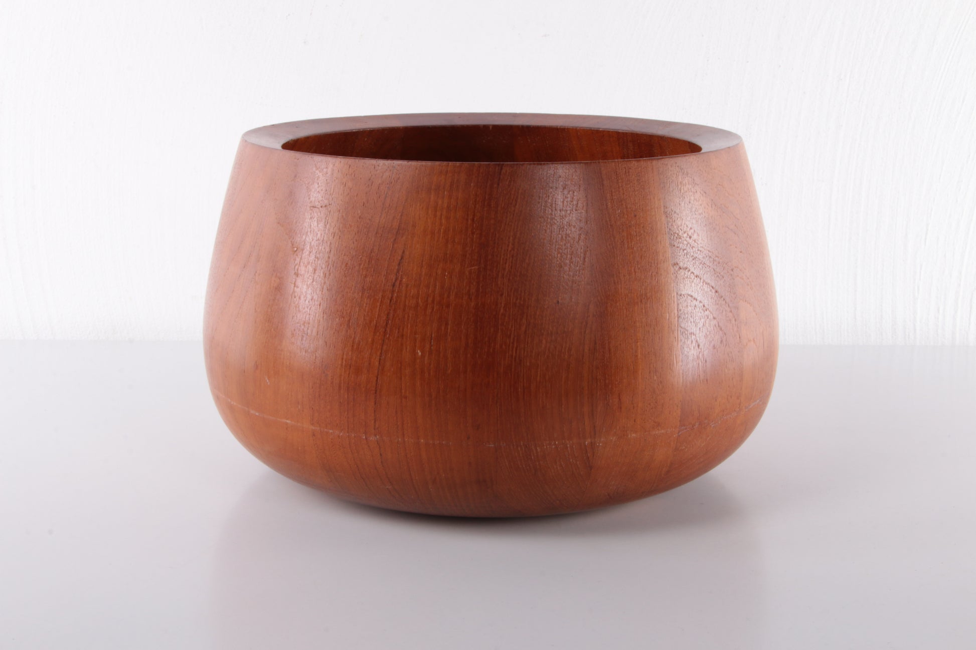 Jens Quistgaard Teak houten Bowl met sla couvert gemaakt door Dansk Design.