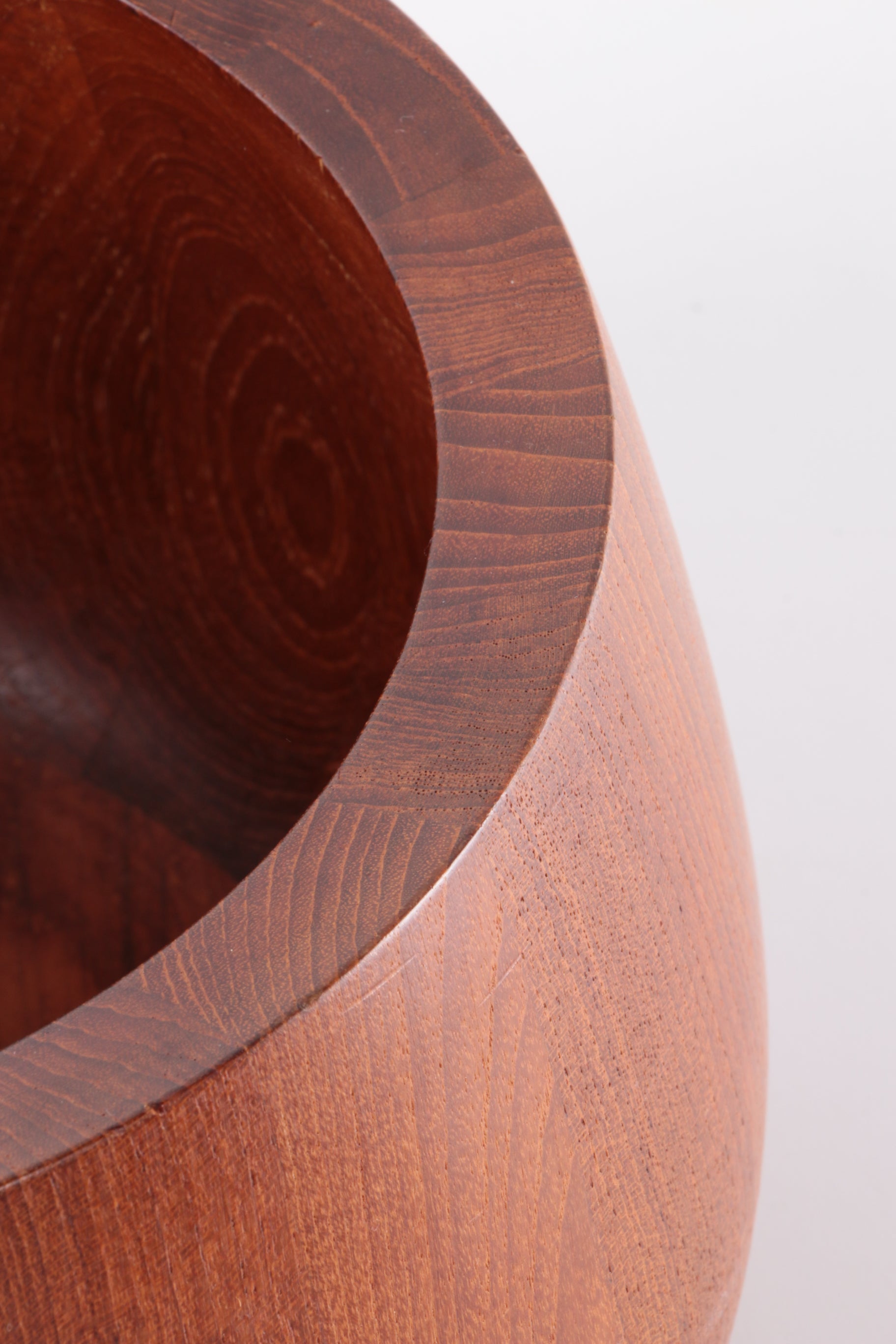 Jens Quistgaard Teak houten Bowl met sla couvert gemaakt door Dansk Design.