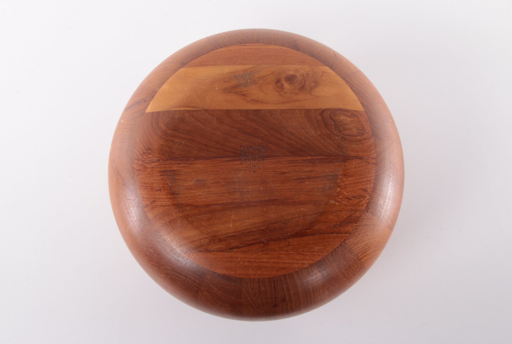 Jens Quistgaard Teak houten Bowl met sla couvert gemaakt door Dansk Design.