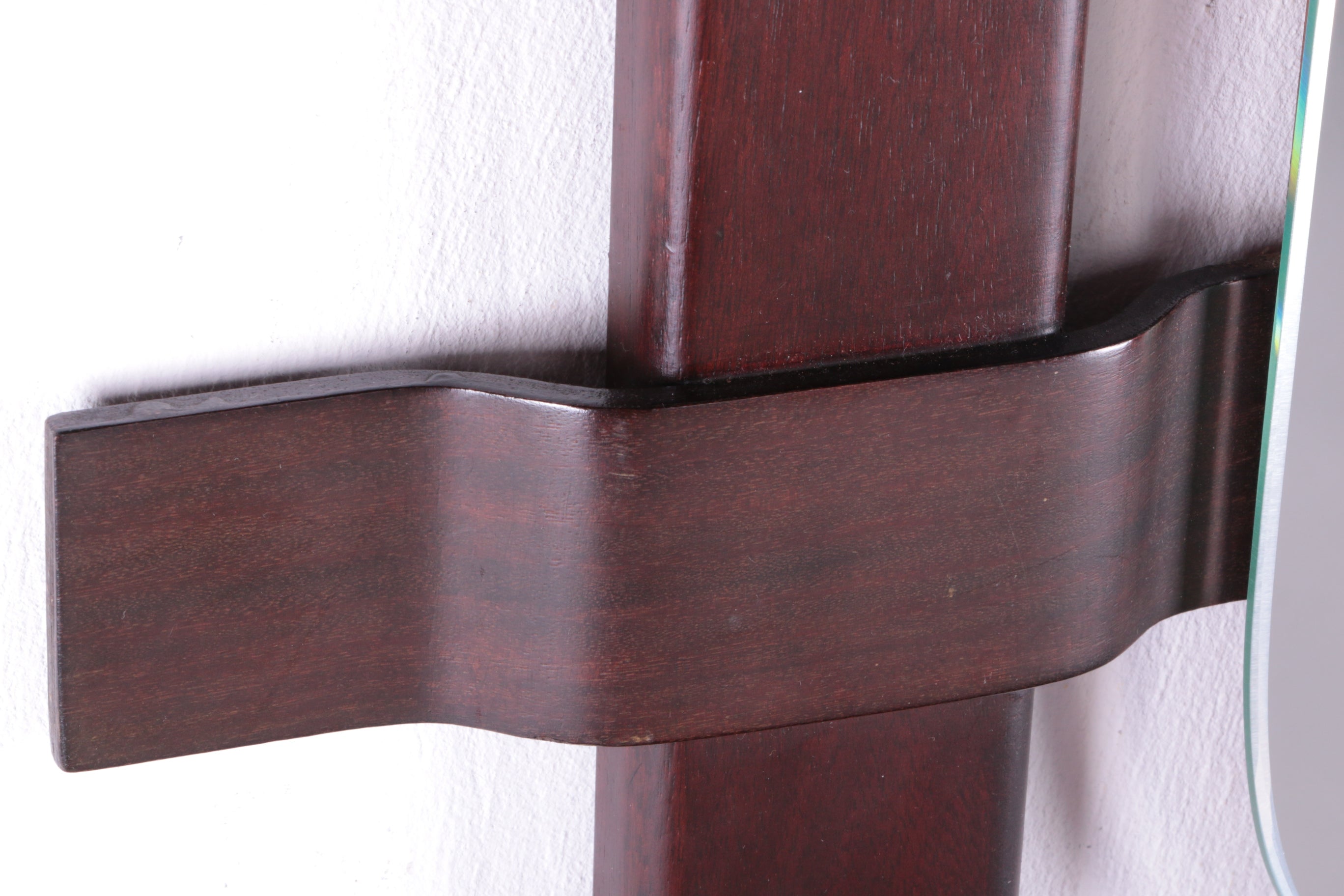 Ico Parisi Wandmeubel met spiegel en krukje 1950 Italie