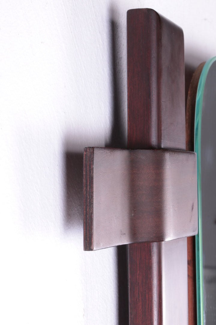 Ico Parisi Wandmeubel met spiegel en krukje 1950 Italie