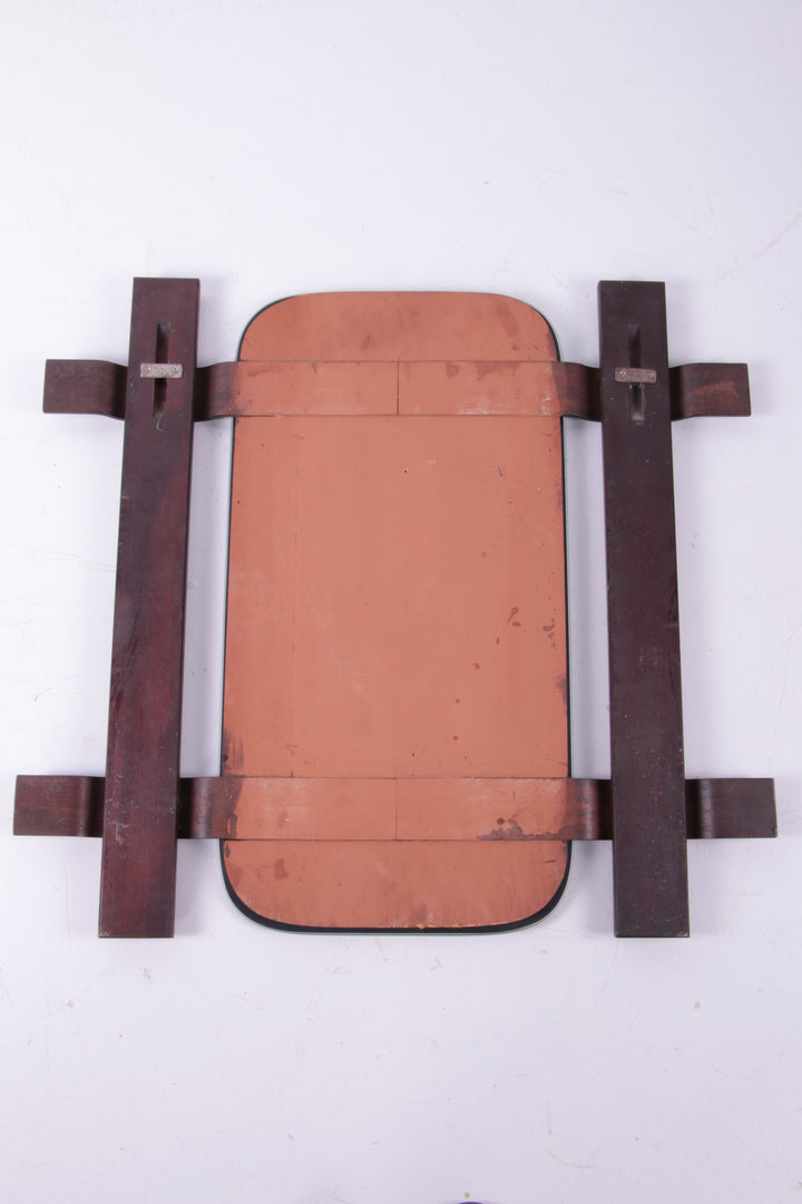 Ico Parisi Wandmeubel met spiegel en krukje 1950 Italie