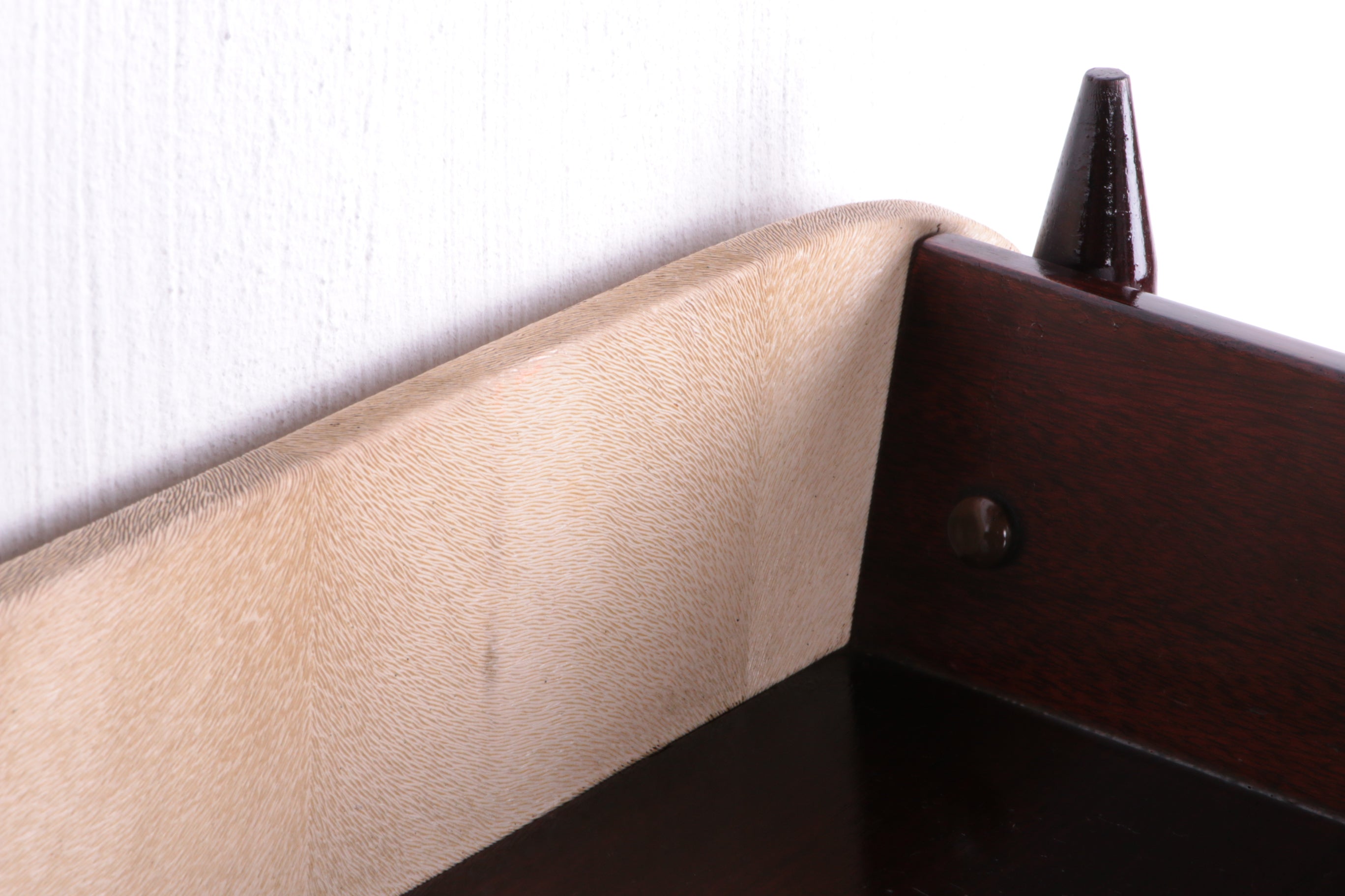 Ico Parisi Wandmeubel met spiegel en krukje 1950 Italie