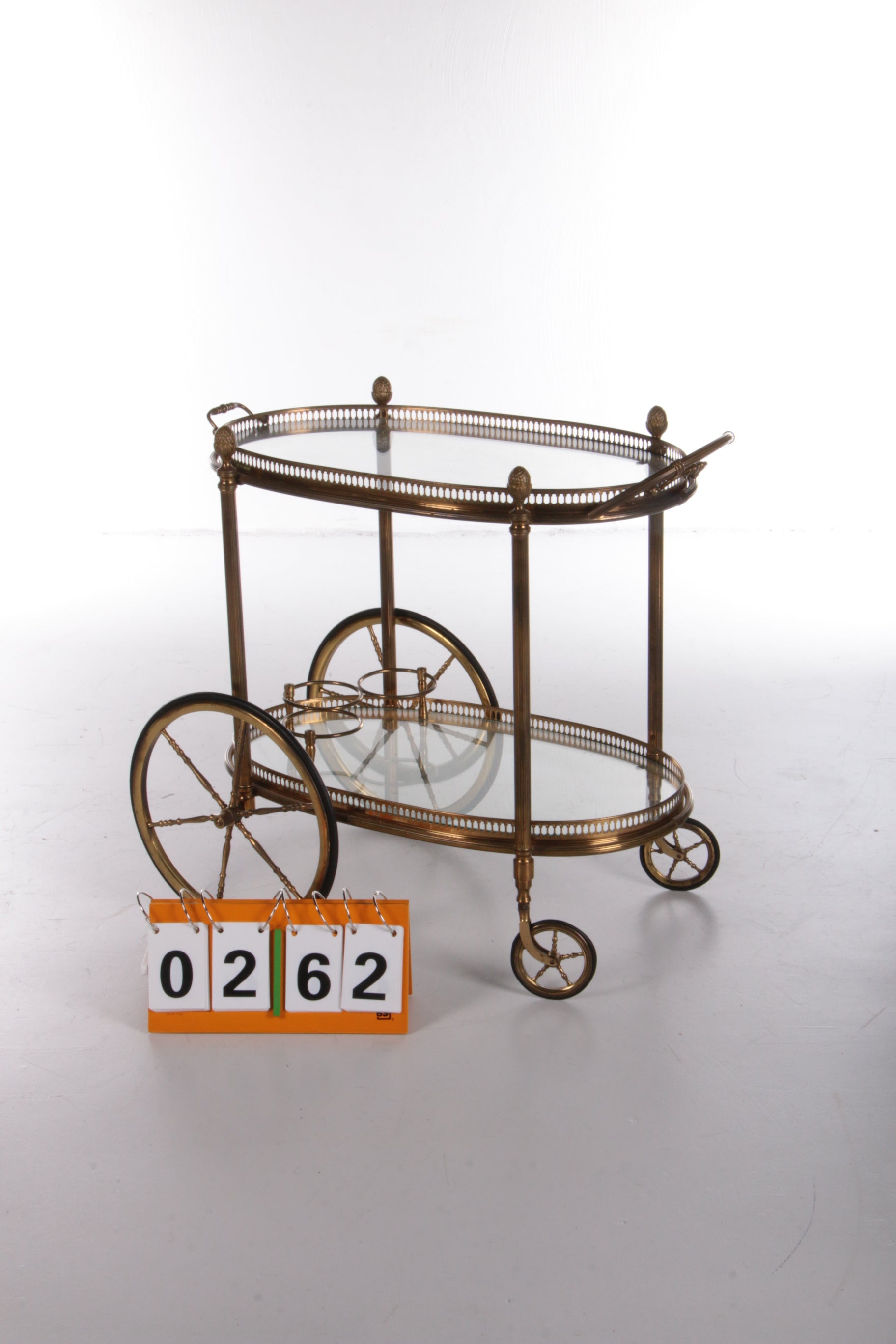 Vintage gouden trolley voor Maison Jansen - jaren 60