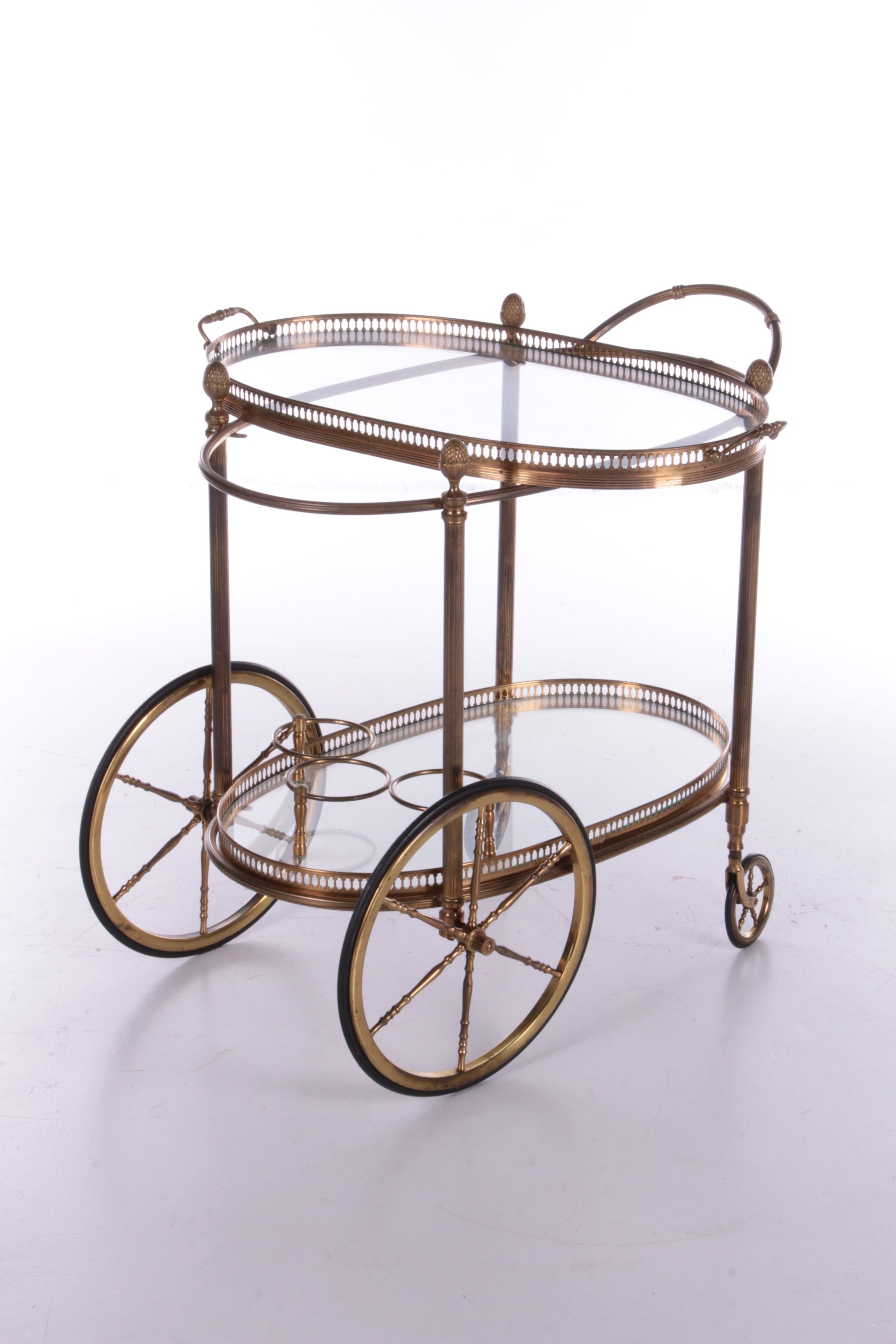 Vintage gouden trolley voor Maison Jansen - jaren 60