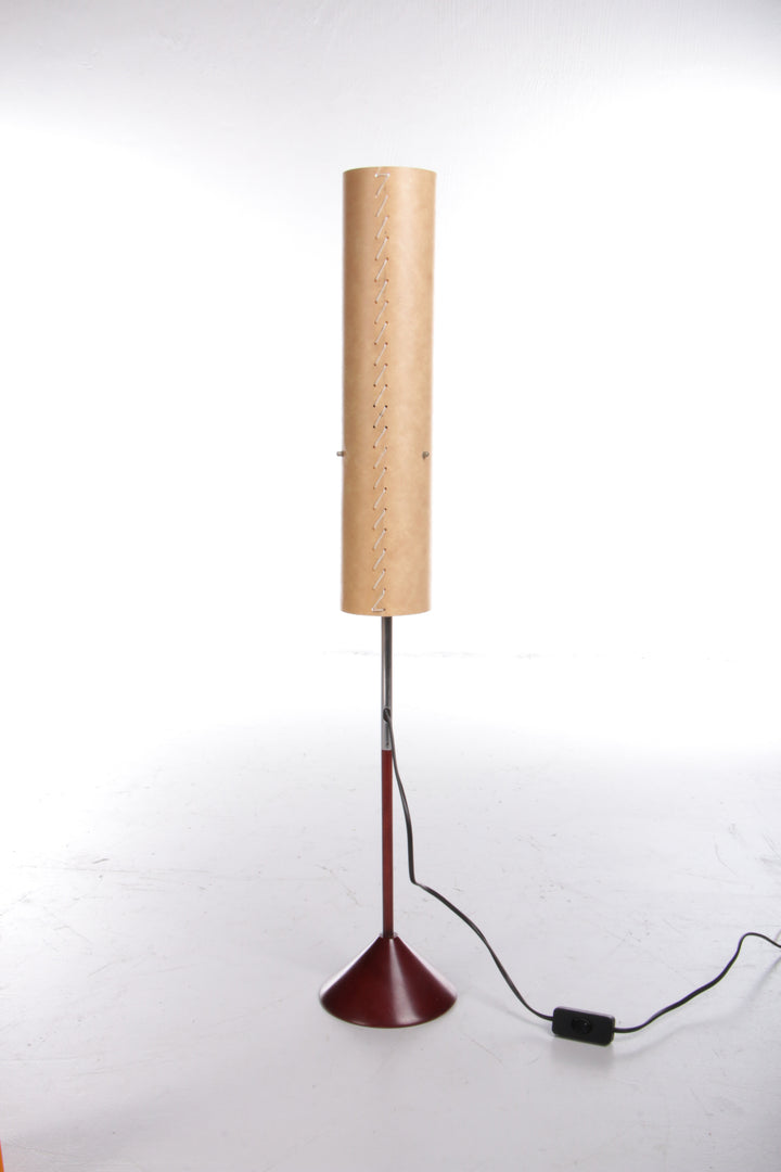 Frans Vintage Koker tafellampje met metalen voetje,1960s