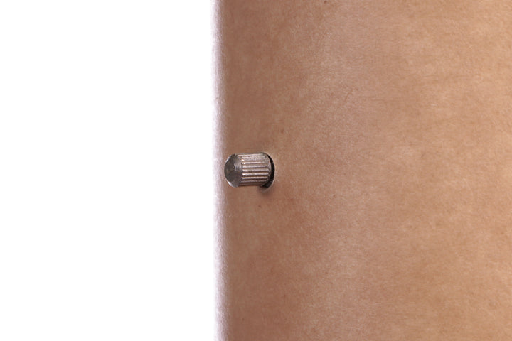 Frans Vintage Koker tafellampje met metalen voetje,1960s