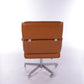 Vintage Gognac leren Bureau Designer stoel verstelbaar,1970
