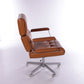 Vintage Gognac leren Bureau Designer stoel verstelbaar,1970