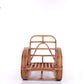 Vintage rotan bamboe lounge fauteuil Paul Frankl
