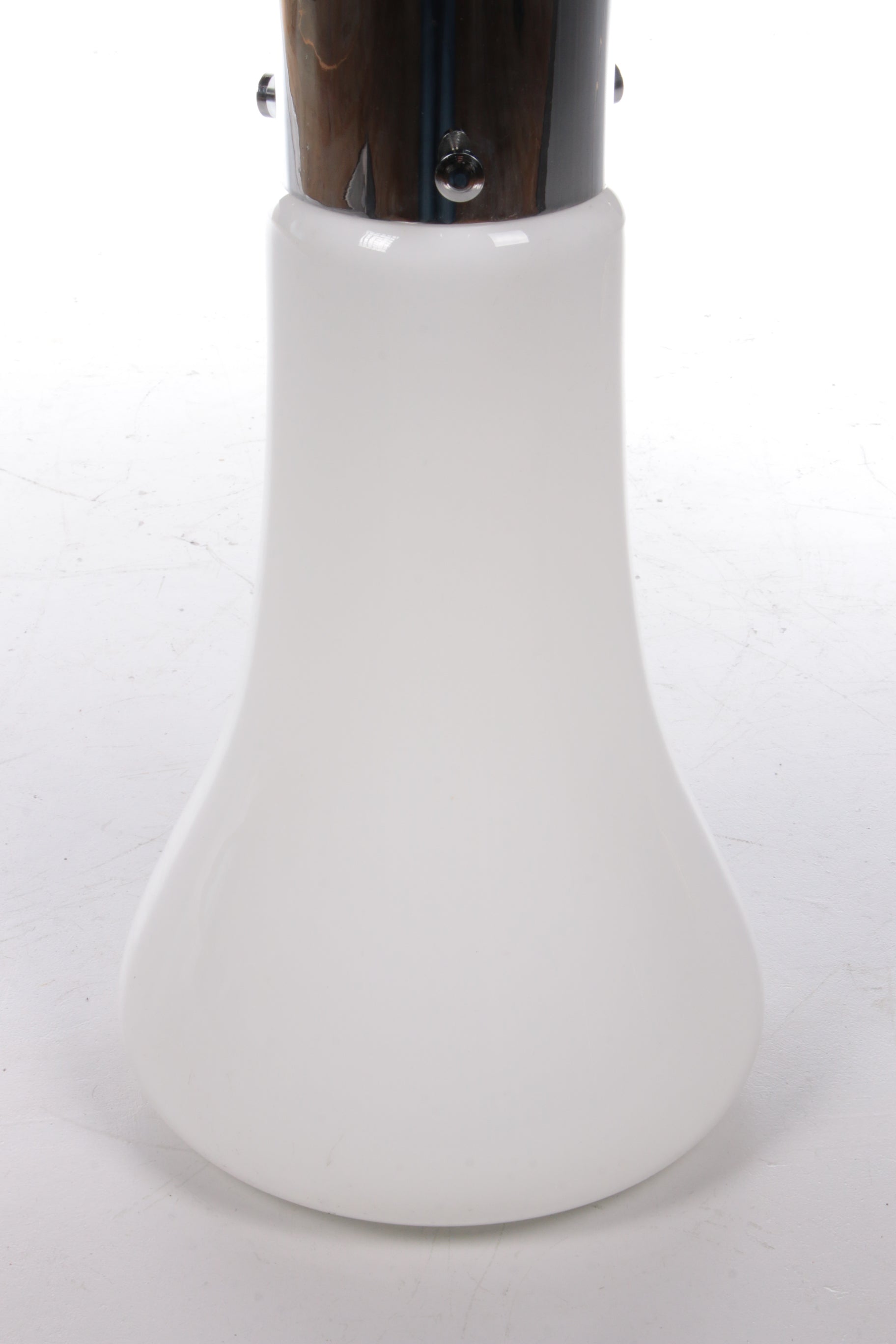 Witte vloerlamp van Muranoglas van Carlo Nason voor Mazzega, Italië, jaren 60