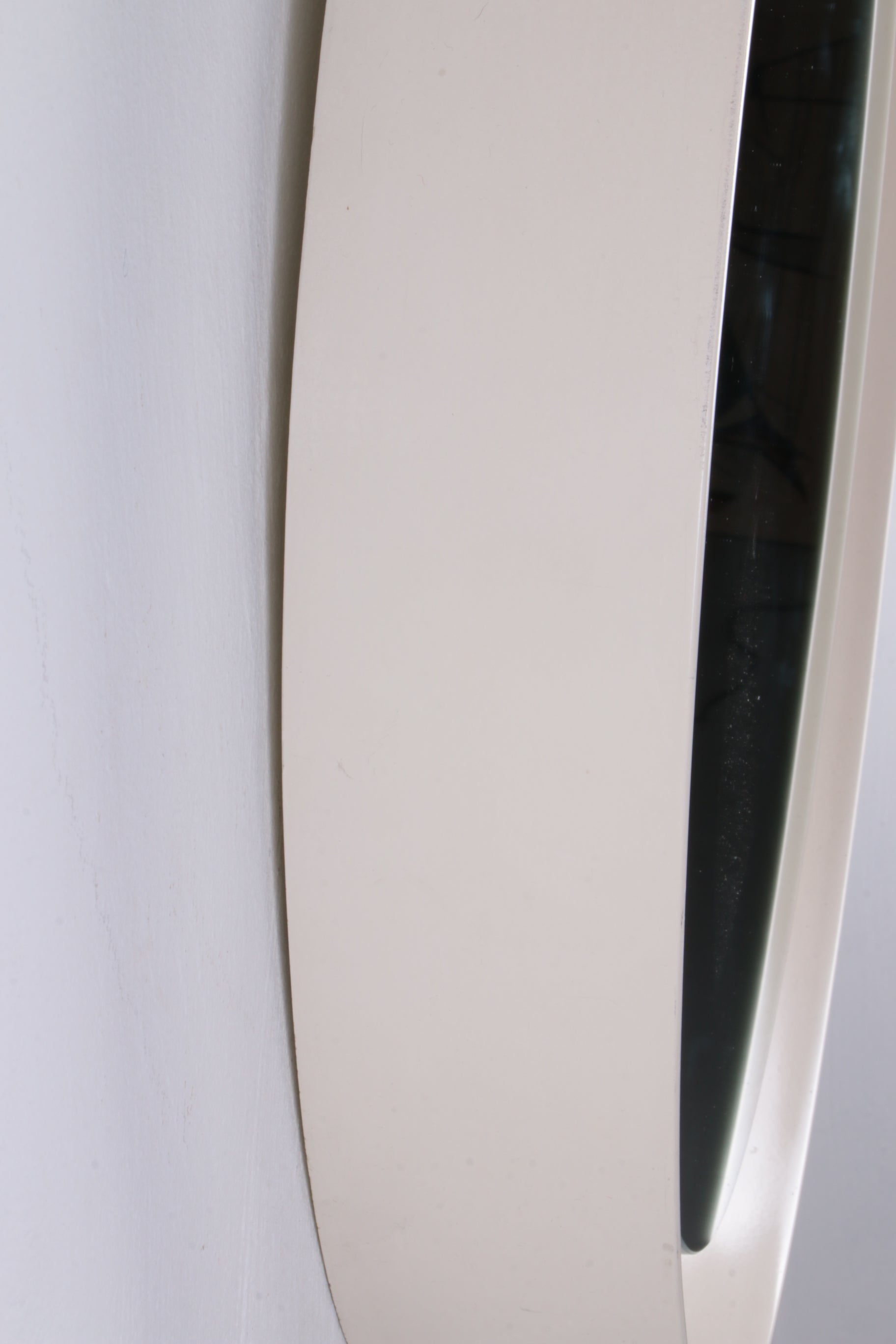 Italiaanse Grote Ronde spiegel met verlichting,jaren60