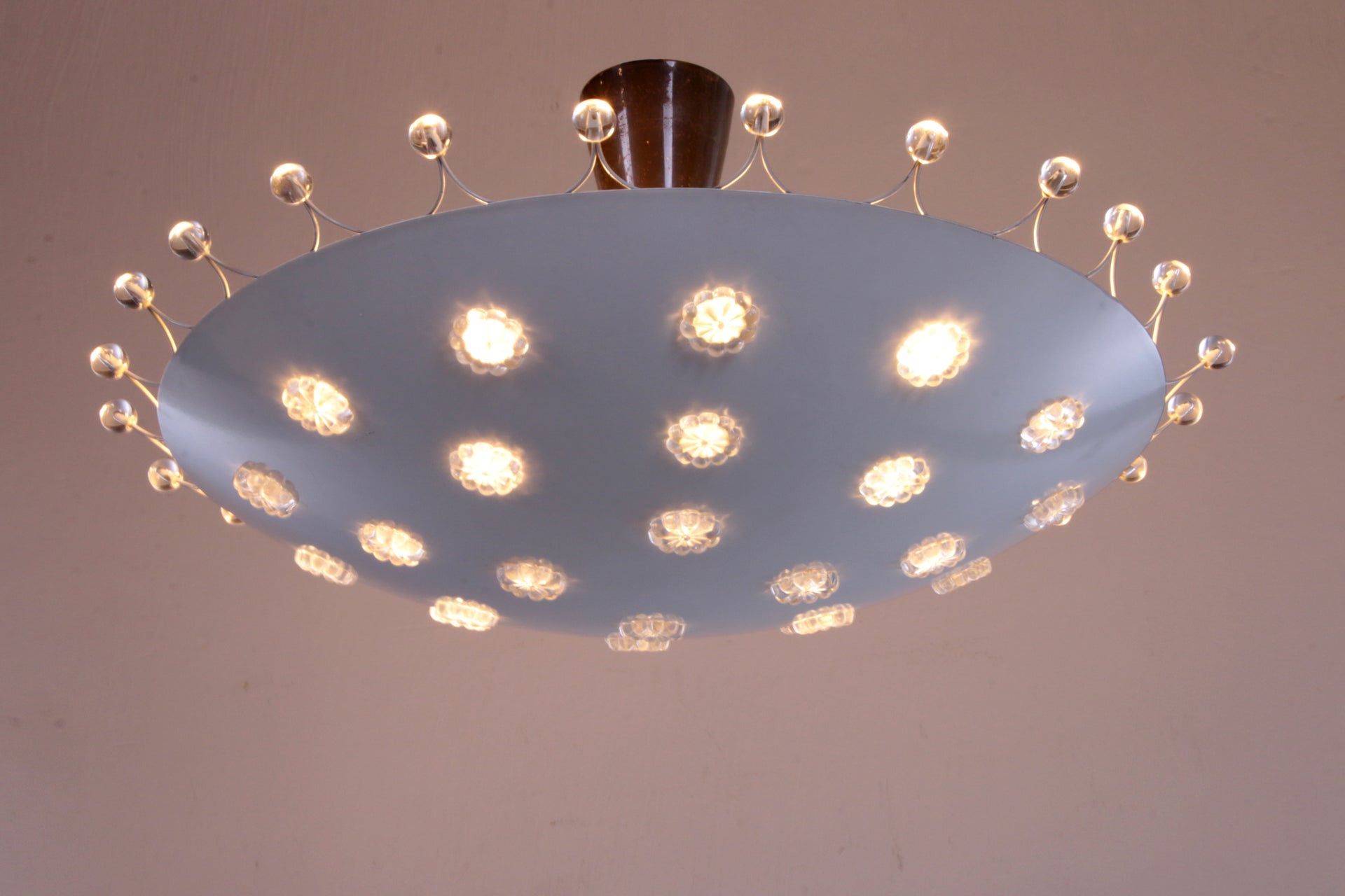 Emil Stejnar plafondlamp voor Rupert Nikoll, Oostenrijk jaren 50