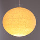 Pendant lamp "sugarball" Vintage light yellow , 1960s