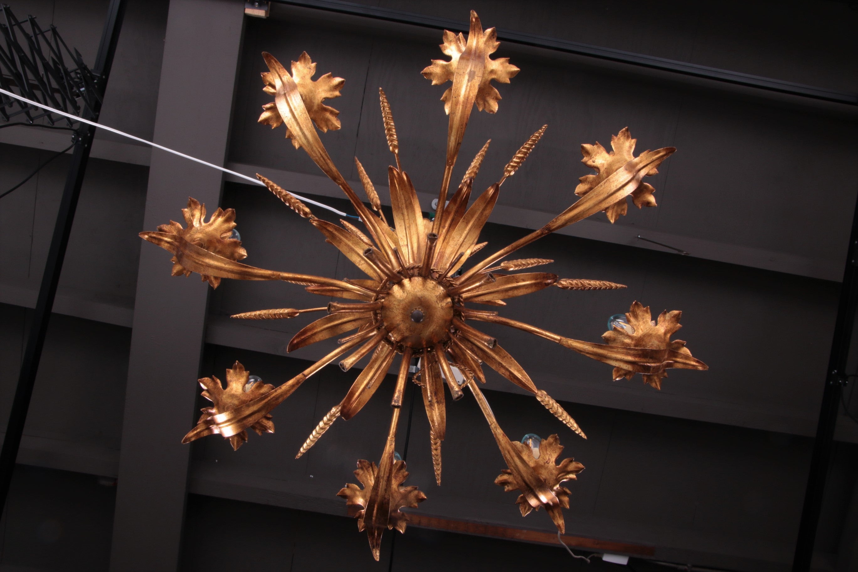 Grote Hanglamp Ontwerp van Hans Kogl,1970 Italie.