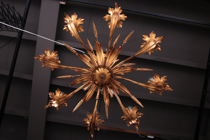 Grote Hanglamp Ontwerp van Hans Kogl,1970 Italie.