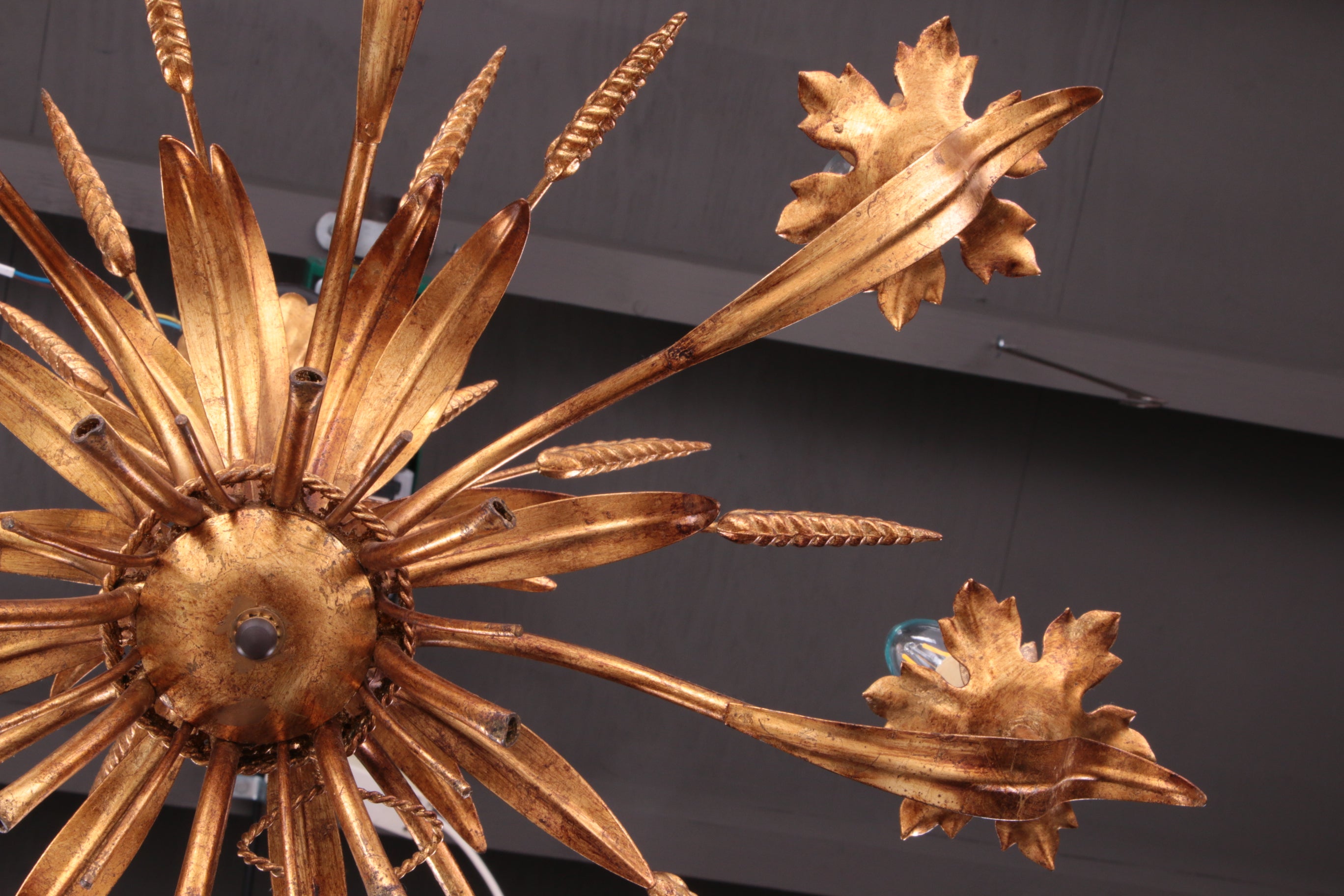 Grote Hanglamp Ontwerp van Hans Kogl,1970 Italie.