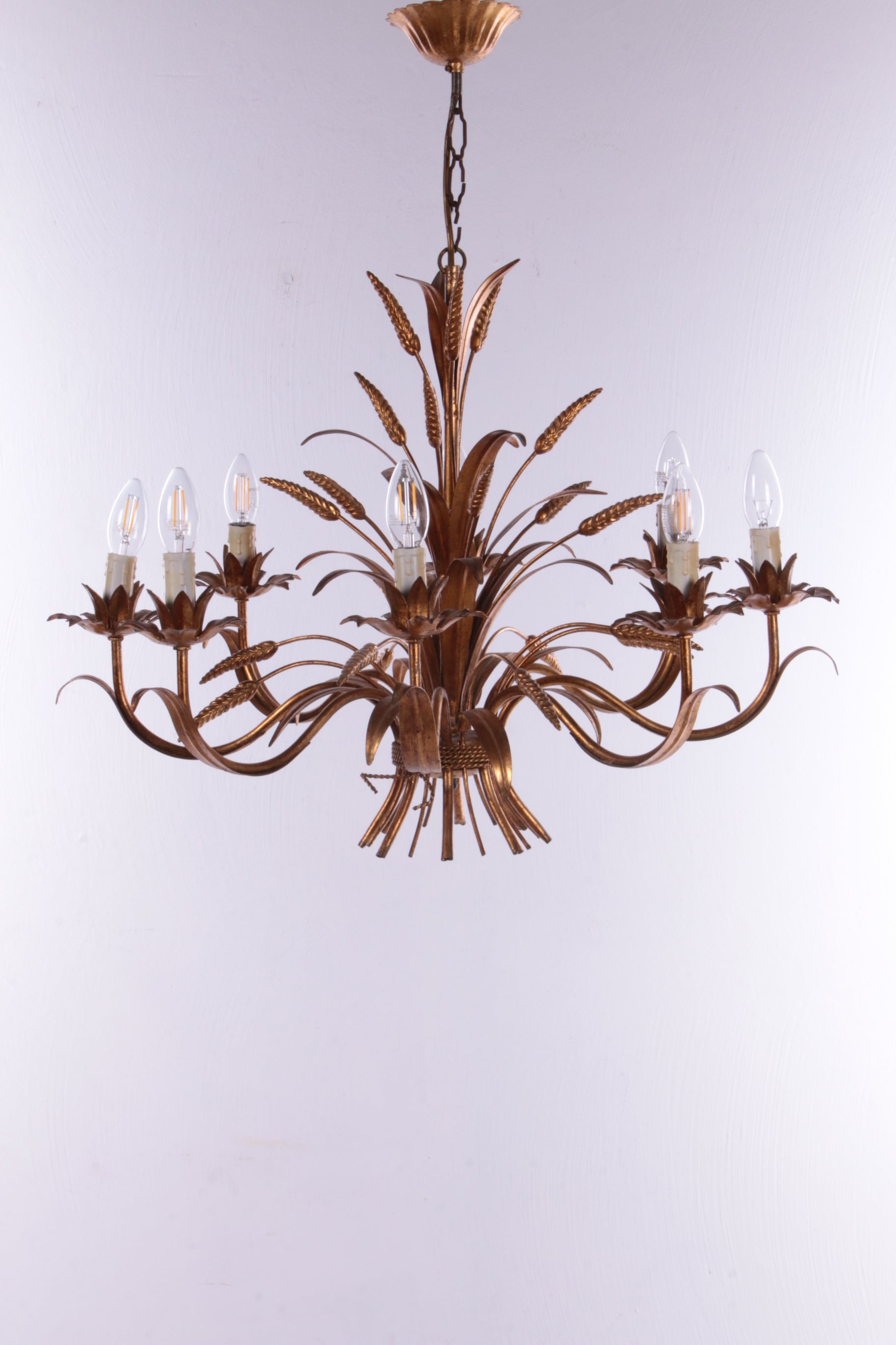 Grote Hanglamp Ontwerp van Hans Kogl,1970 Italie.