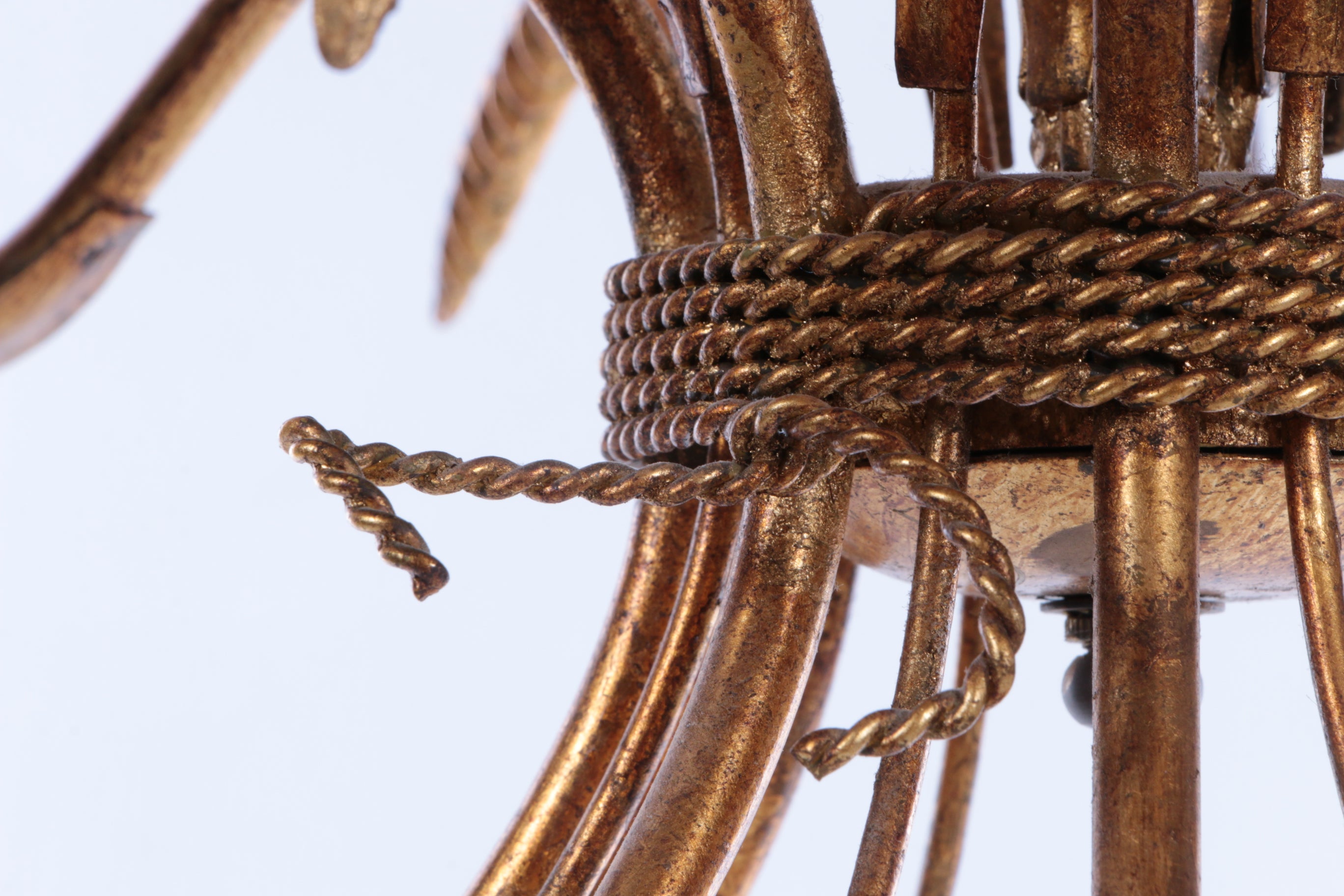 Grote Hanglamp Ontwerp van Hans Kogl,1970 Italie.