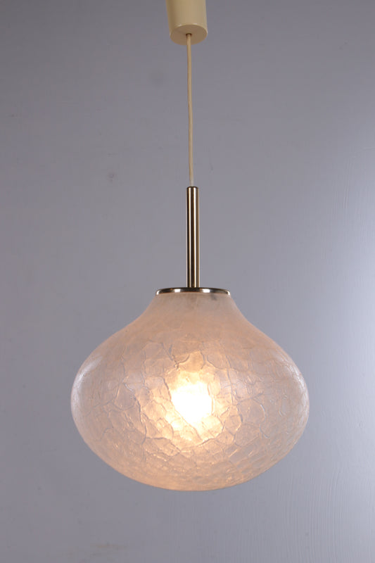 Zeer zeldzame glazen hanglamp van Doria Leuchten, 1960, Duitsland