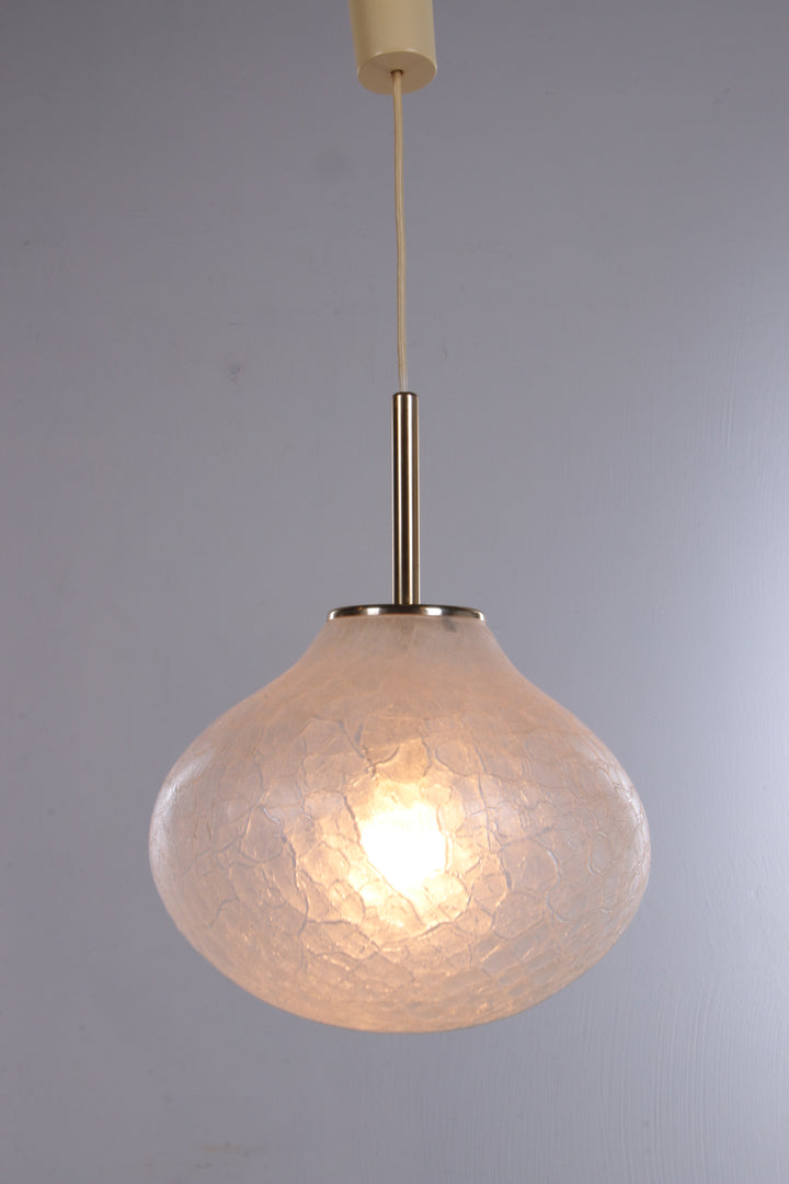 Zeer zeldzame glazen hanglamp van Doria Leuchten, 1960, Duitsland