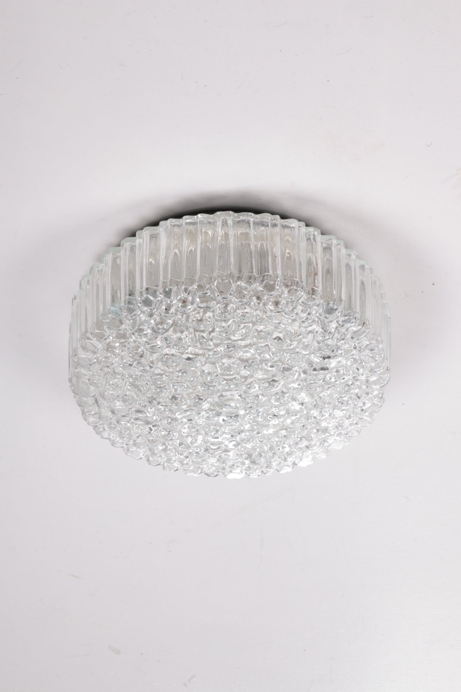 Glass Flush Mount or Sconce by Helena Tynell for Glashütte Limburg, 1960s