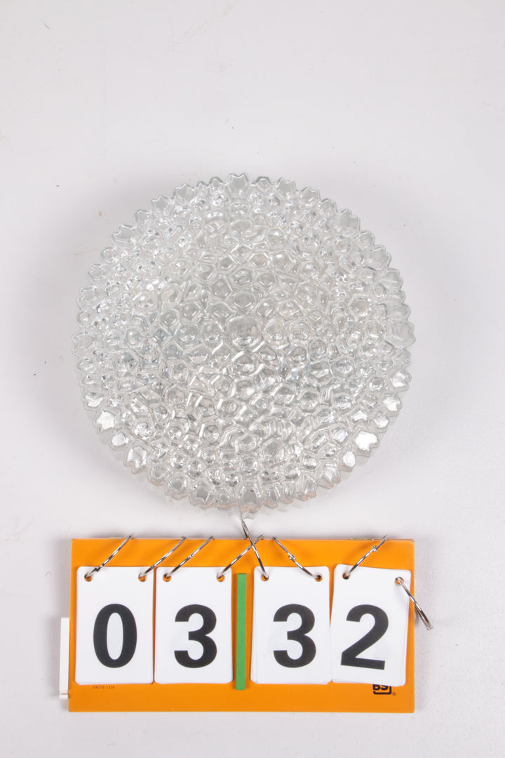 Glass Flush Mount or Sconce by Helena Tynell for Glashütte Limburg, 1960s