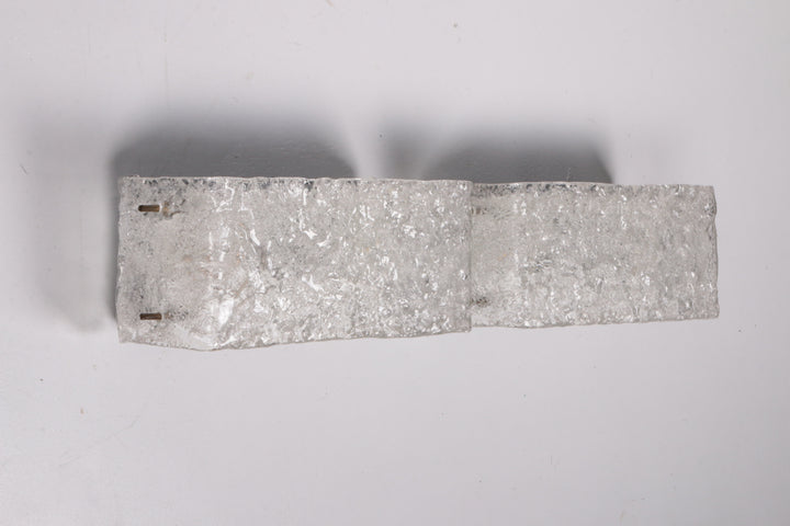 Vintage Set van 2 Kalmar Wandlampen met ijsglas,1960 Duitsland