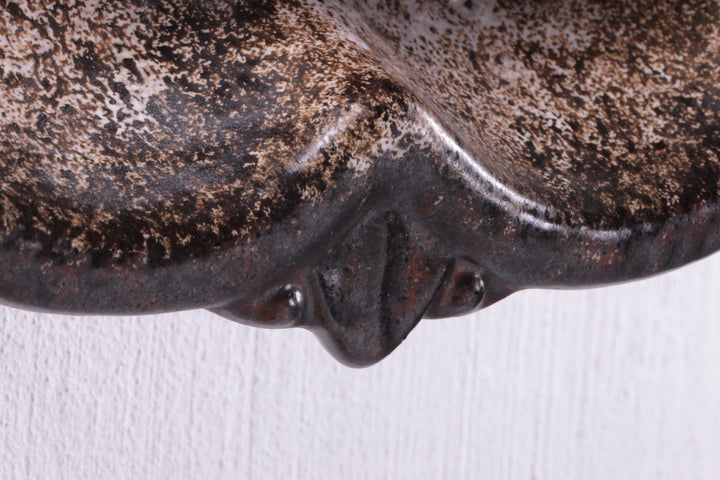 Vintage Keramieken Wandspiegel met verlichting jaren60s.