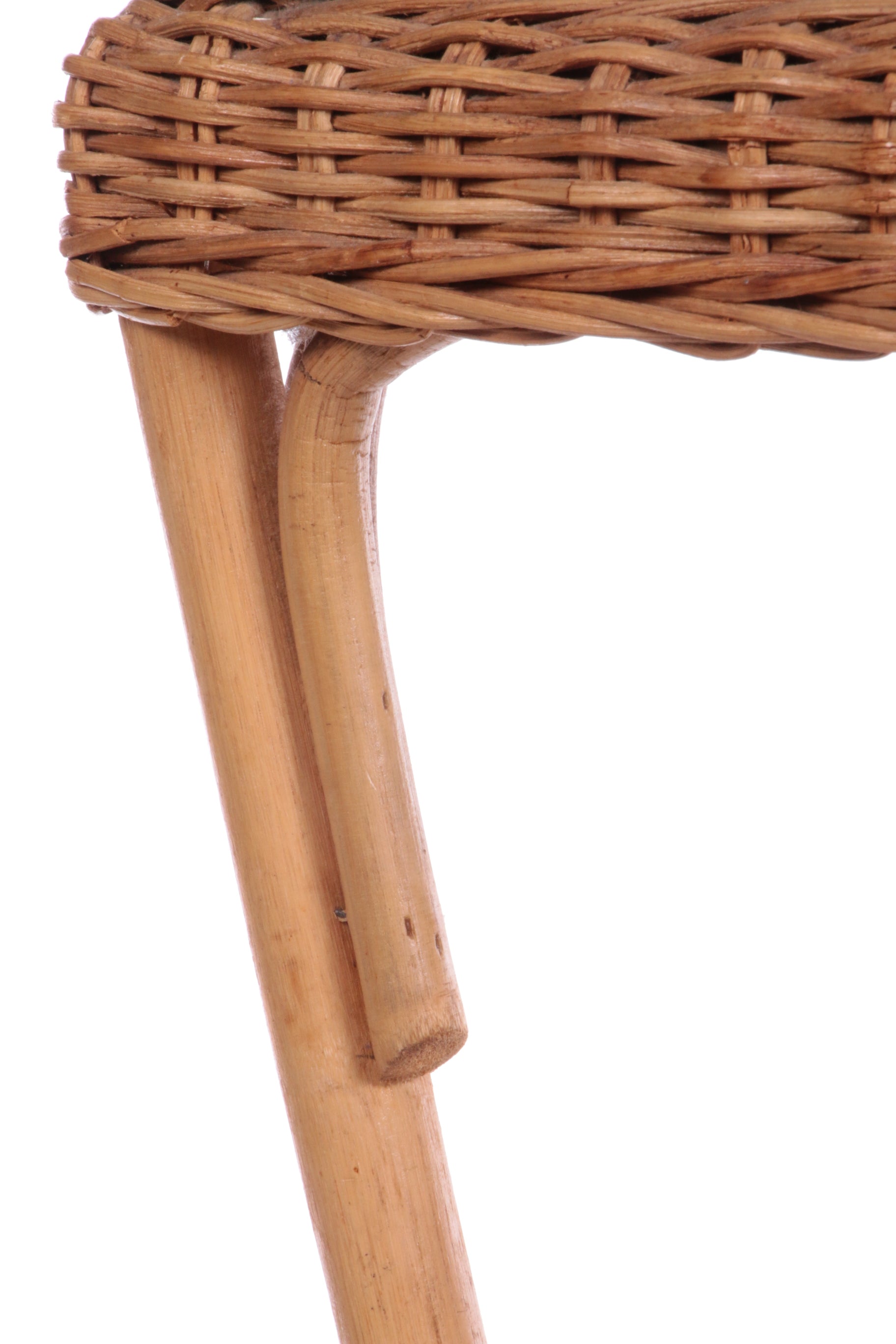 Vintage Sidetable Bohemian stijl Bamboo,1960 Frankrijk.