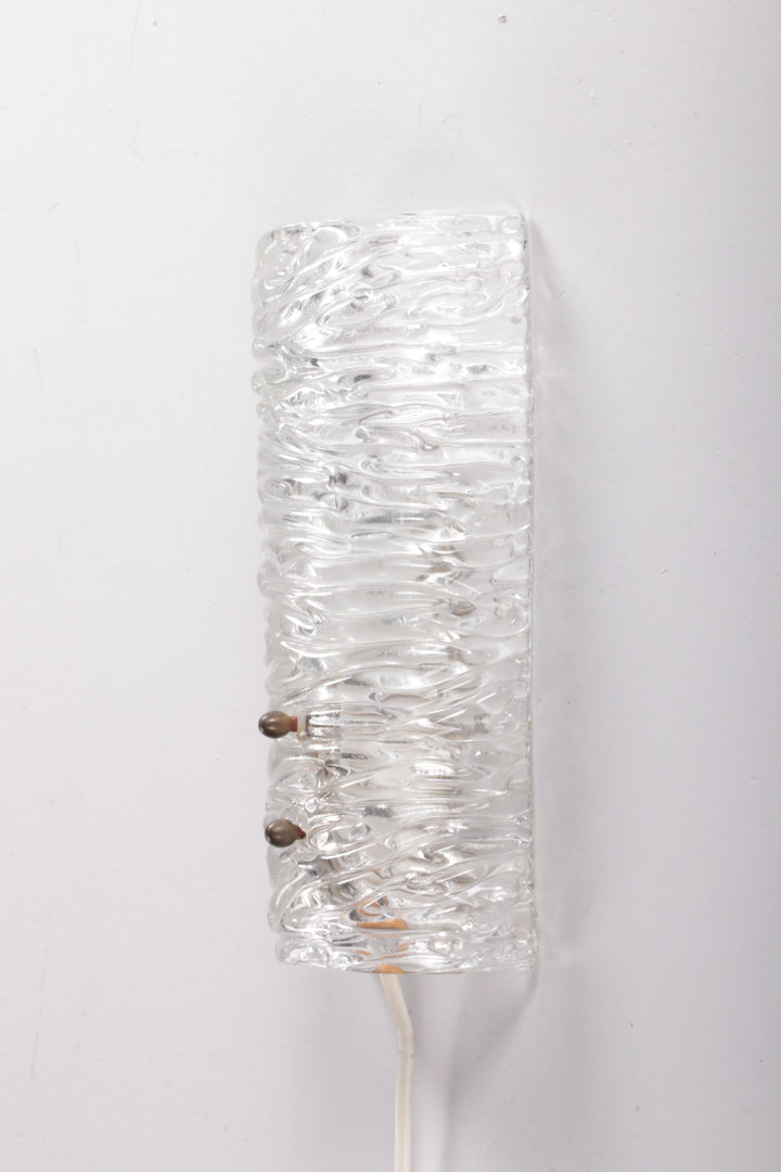 Carl Fagerlund wandlampje Model 8493 gemaakt door Orrefors,1960 Zweden