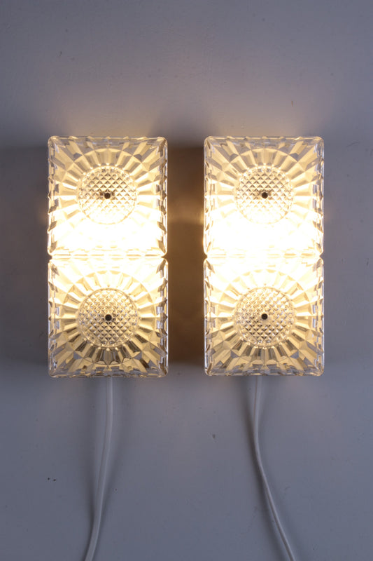 Vintage Set of Wall Lamps by Borens Boras,1960 Sweden.