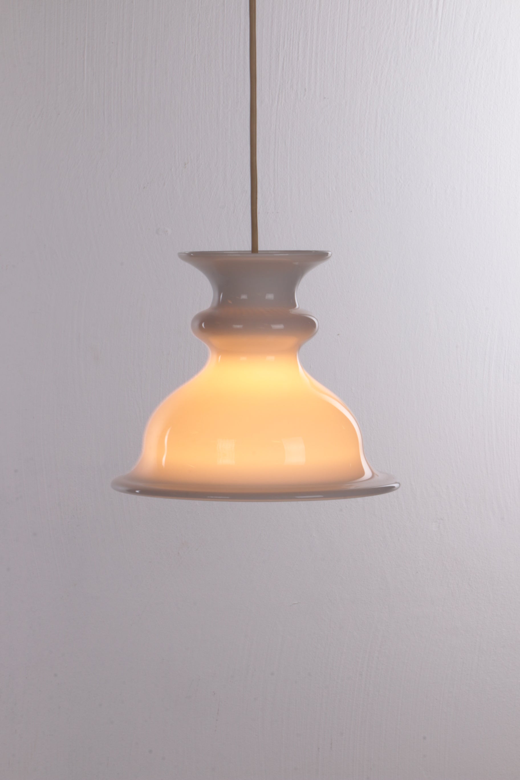 Vintage Deense  Tivoli hanglamp van Sidse Werner for Holmegaard,1980 Denemarken.