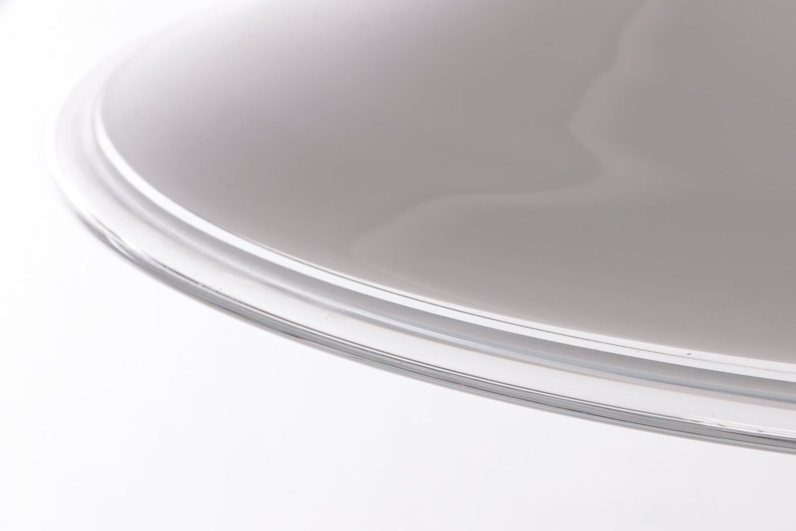 Witte mondgeblazen opaline glazen hanger van Michael Bang voor Holmegaard, Denemarken, jaren 80