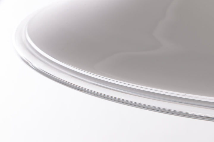 Witte mondgeblazen opaline glazen hanger van Michael Bang voor Holmegaard, Denemarken, jaren 80