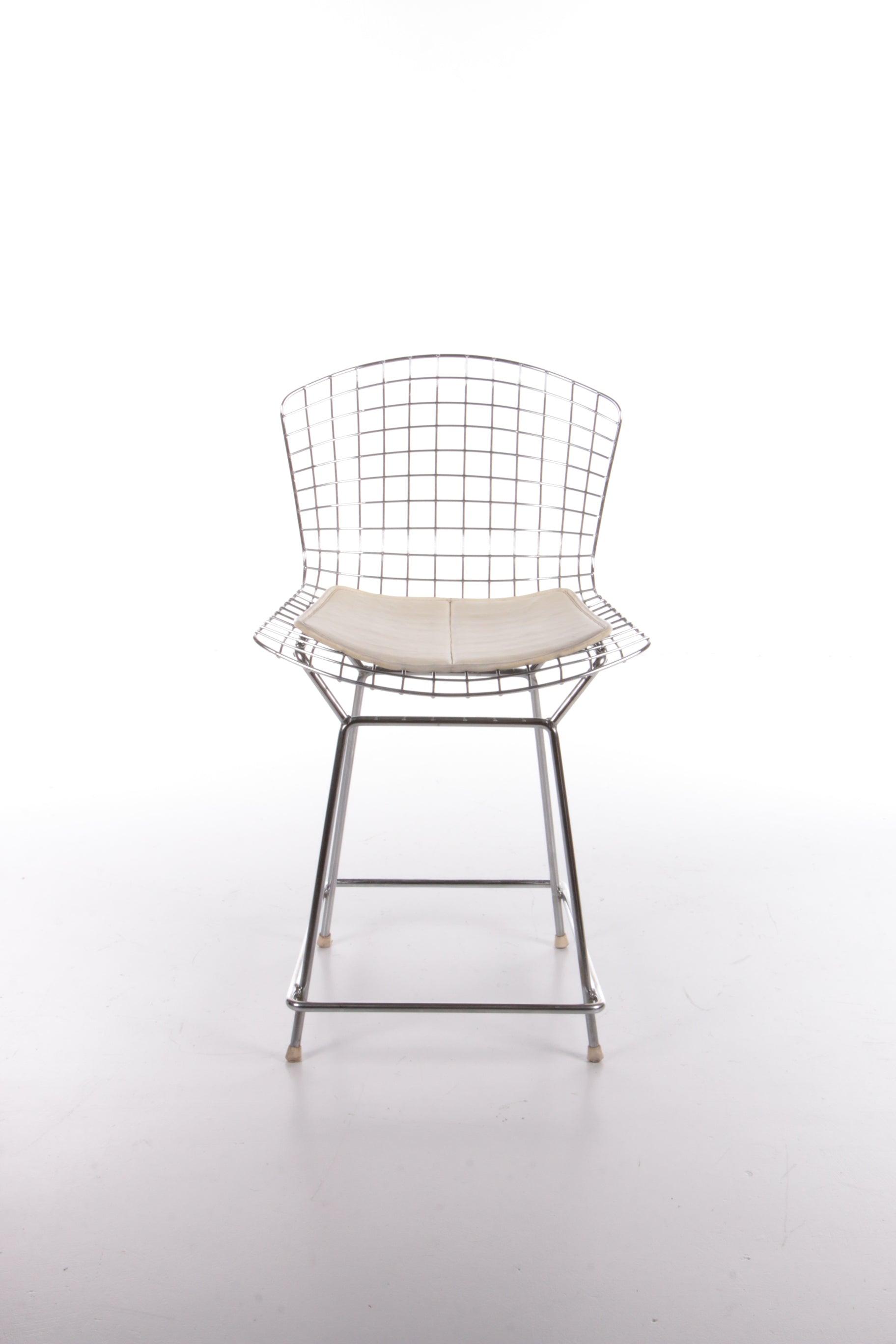 Knoll Bertoia Barkruk met mooi orgineel kussentje,1970