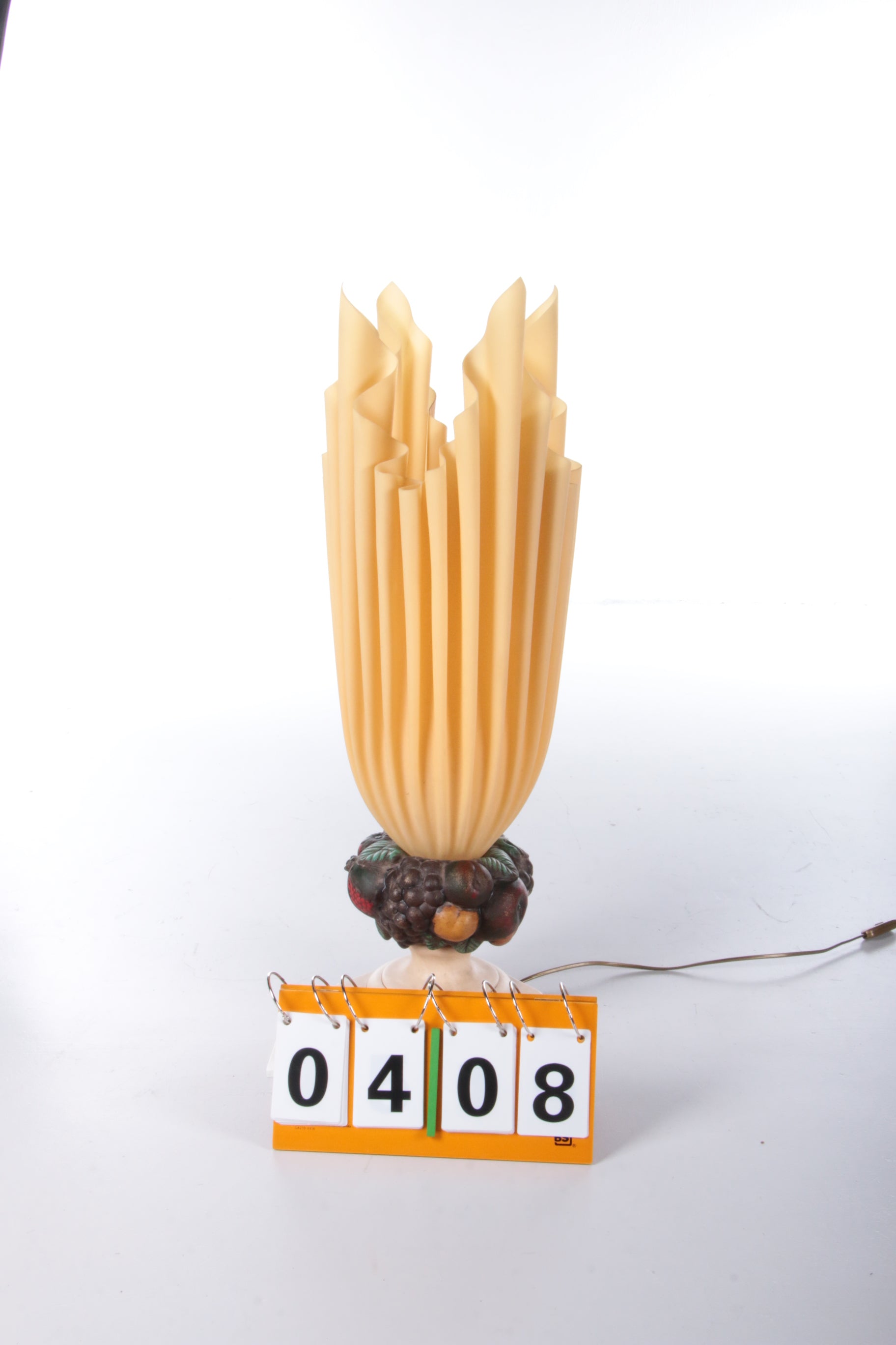 Georgia Jacob Zeldzame 'Fruit D'ange' Lamp, jaren 70