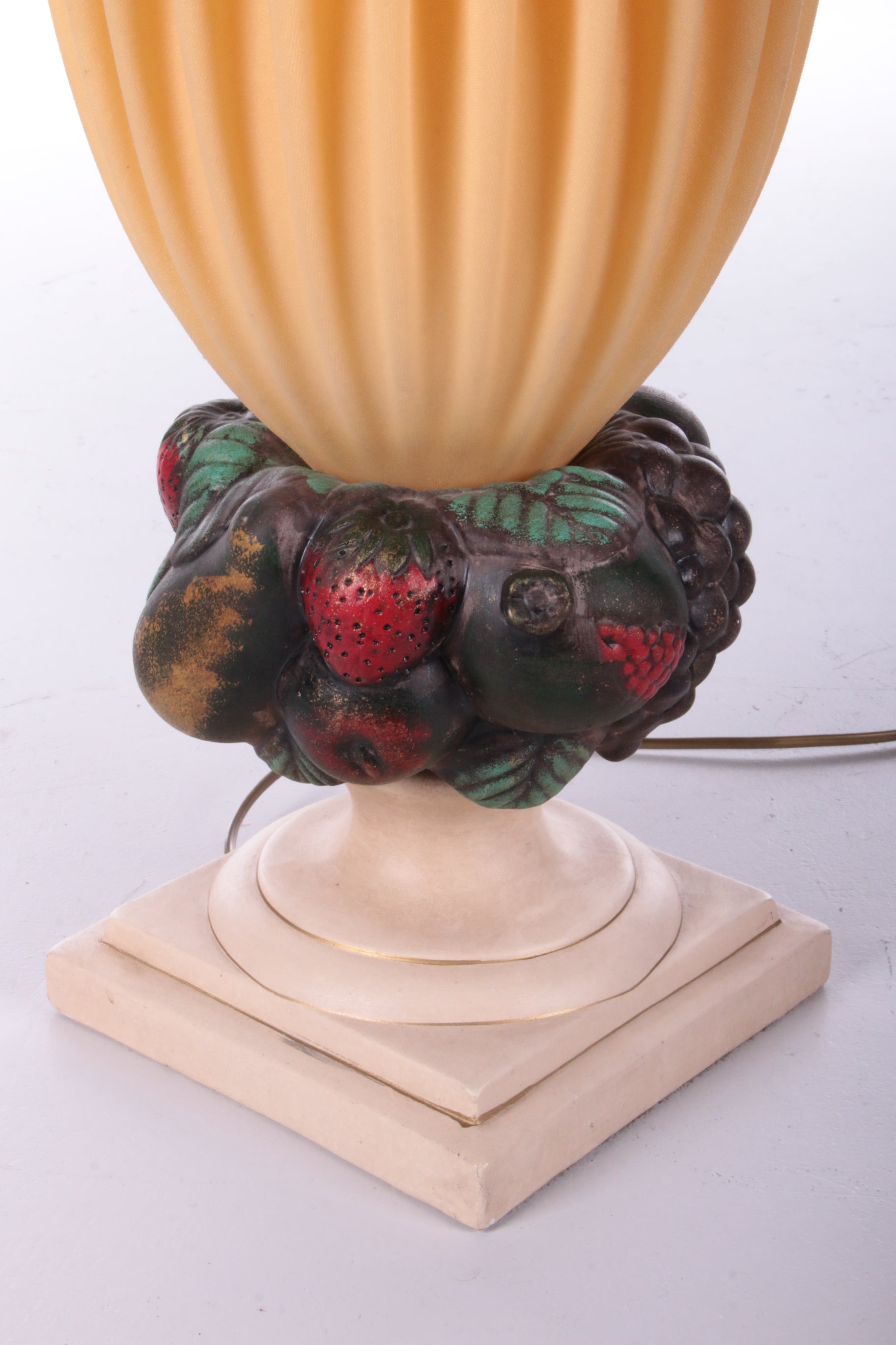 Georgia Jacob Zeldzame 'Fruit D'ange' Lamp, jaren 70