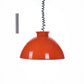 Hanglamp Oranje ontwerp van Achille & Pier Giacomo door Kartell,1959