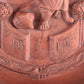 Terracotta Wall plaque 100 years of Freedom 1813-1913 orange house