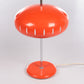 Vintage Oranje metalen tafellamp, 1960s