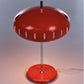 Vintage Oranje metalen tafellamp, 1960s