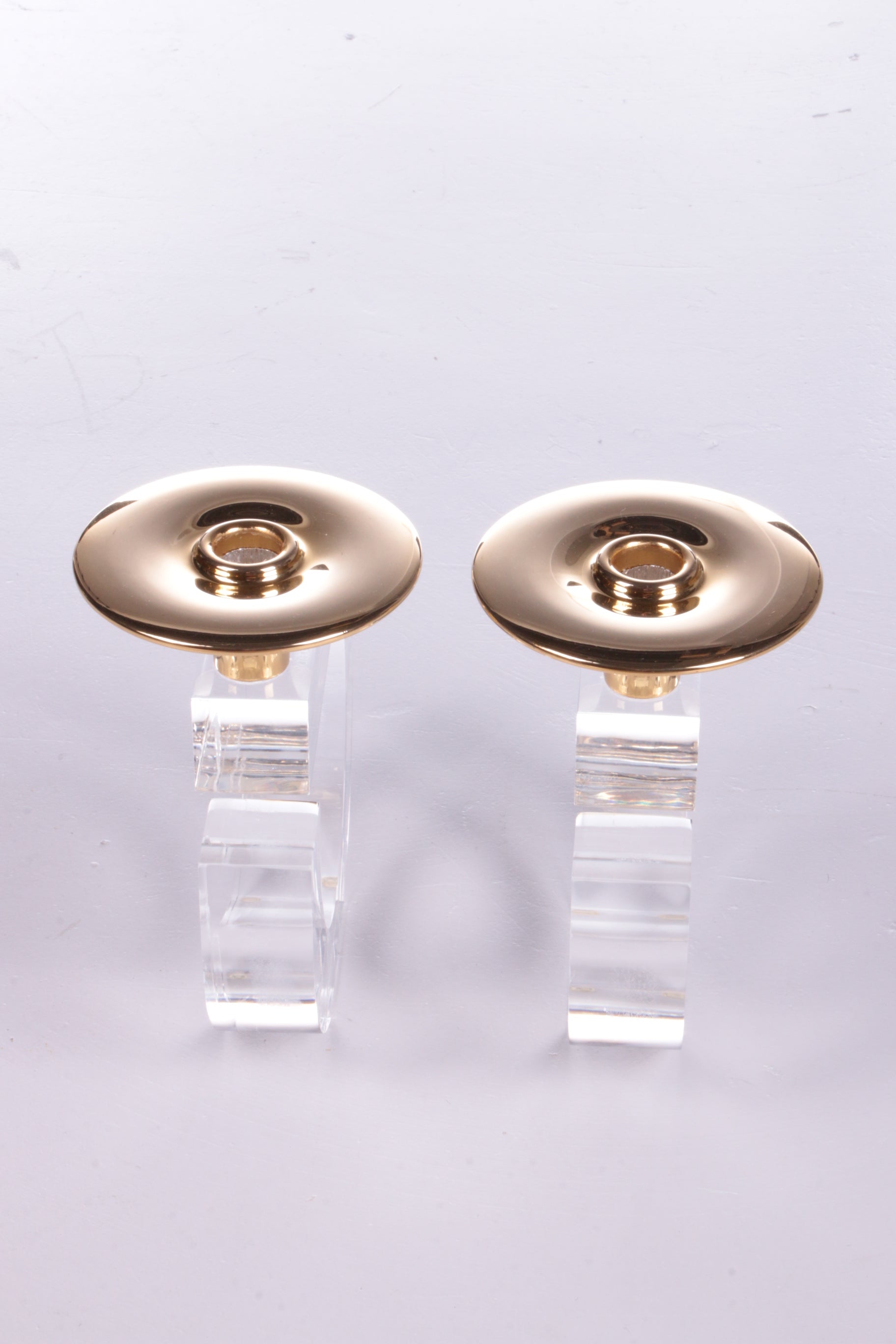 Hollywood Regency Set kandelaars van plexiglas,1970