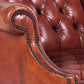 Vintage Mutton Leather Club Armchair Chesterfield model,1970s
