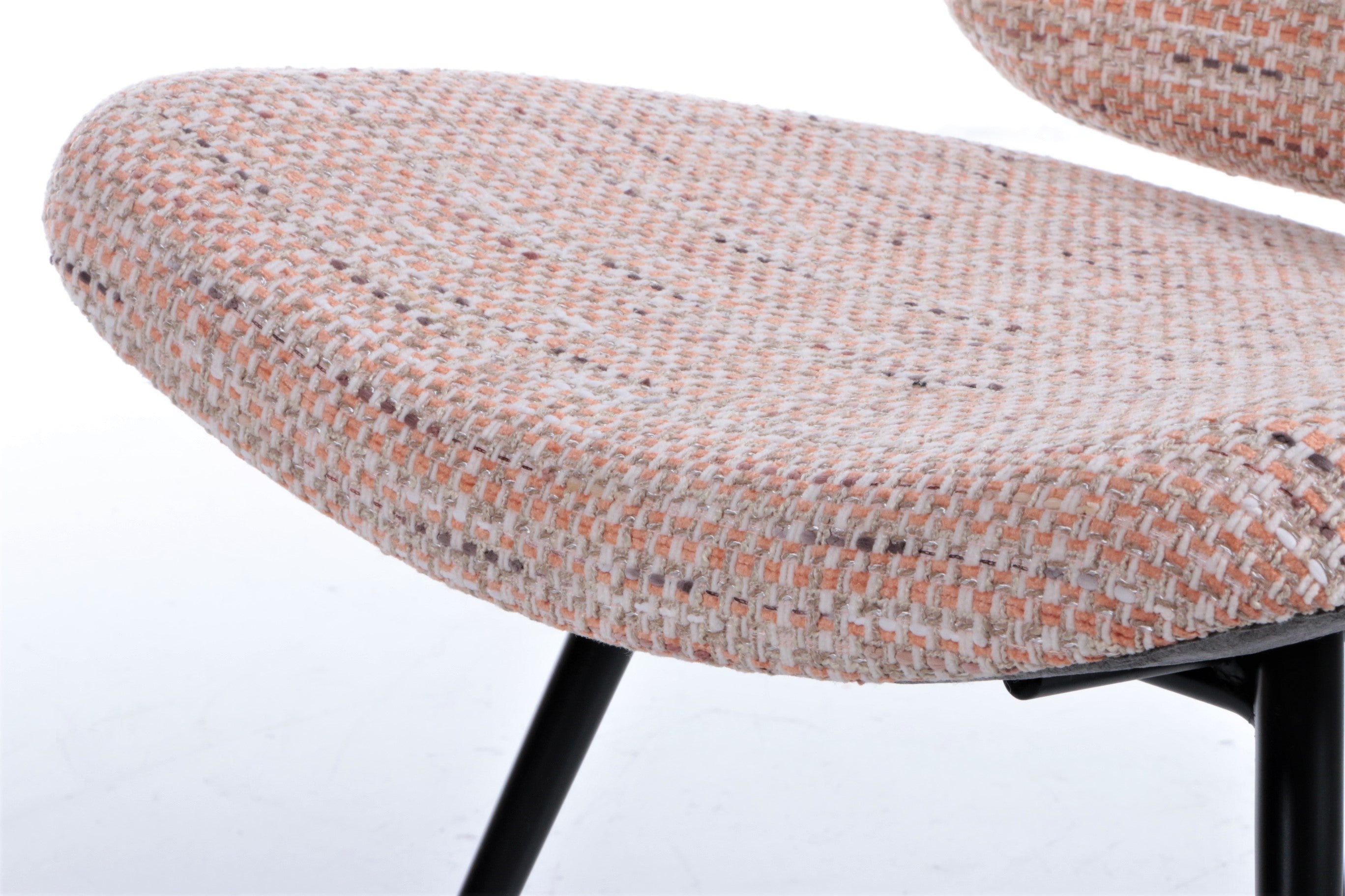 Vintage set stoelen met metalen pootjes,1970