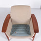 Top Vintage Bankstel en 2 fauteuils gemaakt van teak hout,1960 Nederland.