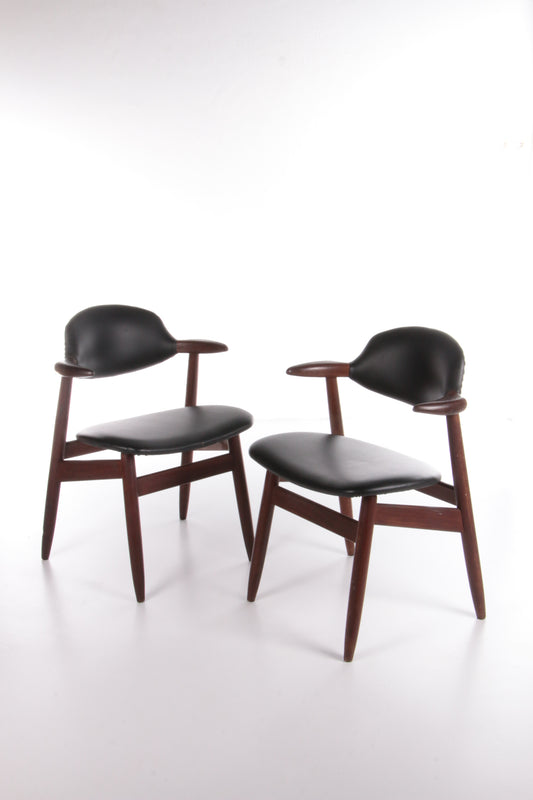 Set van twee Koehoorn stoelen van Tijsseling voor Hulmefa hoofdfoto