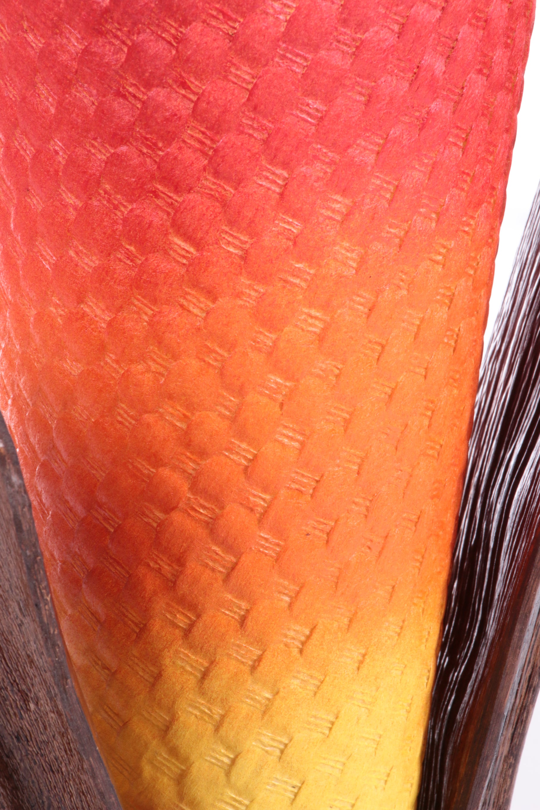 Vintage Franse Vloerlamp gemaakt van Gedroogde schors,1980