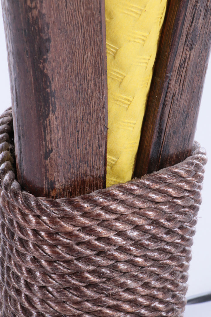 Vintage Franse Vloerlamp gemaakt van Gedroogde schors,1980